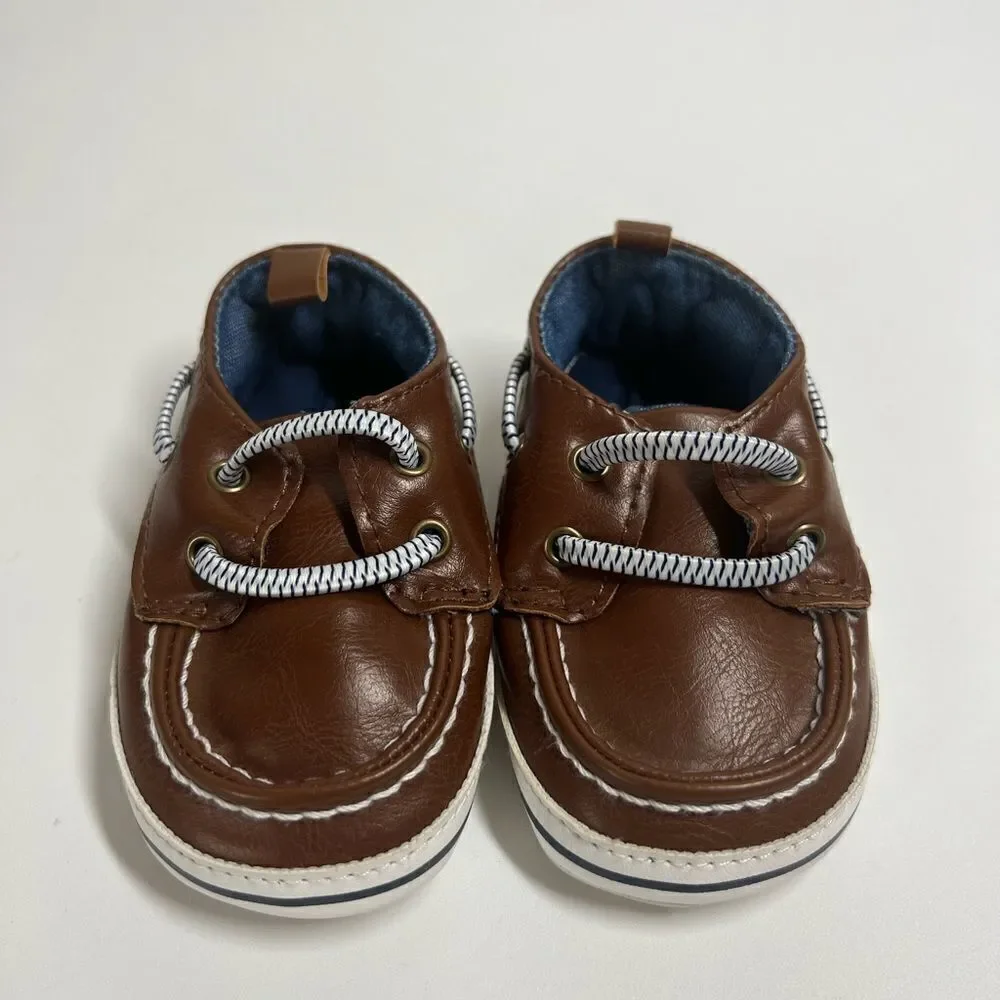 Carter’s Baby boy shoes 6-9 months Brown Blue